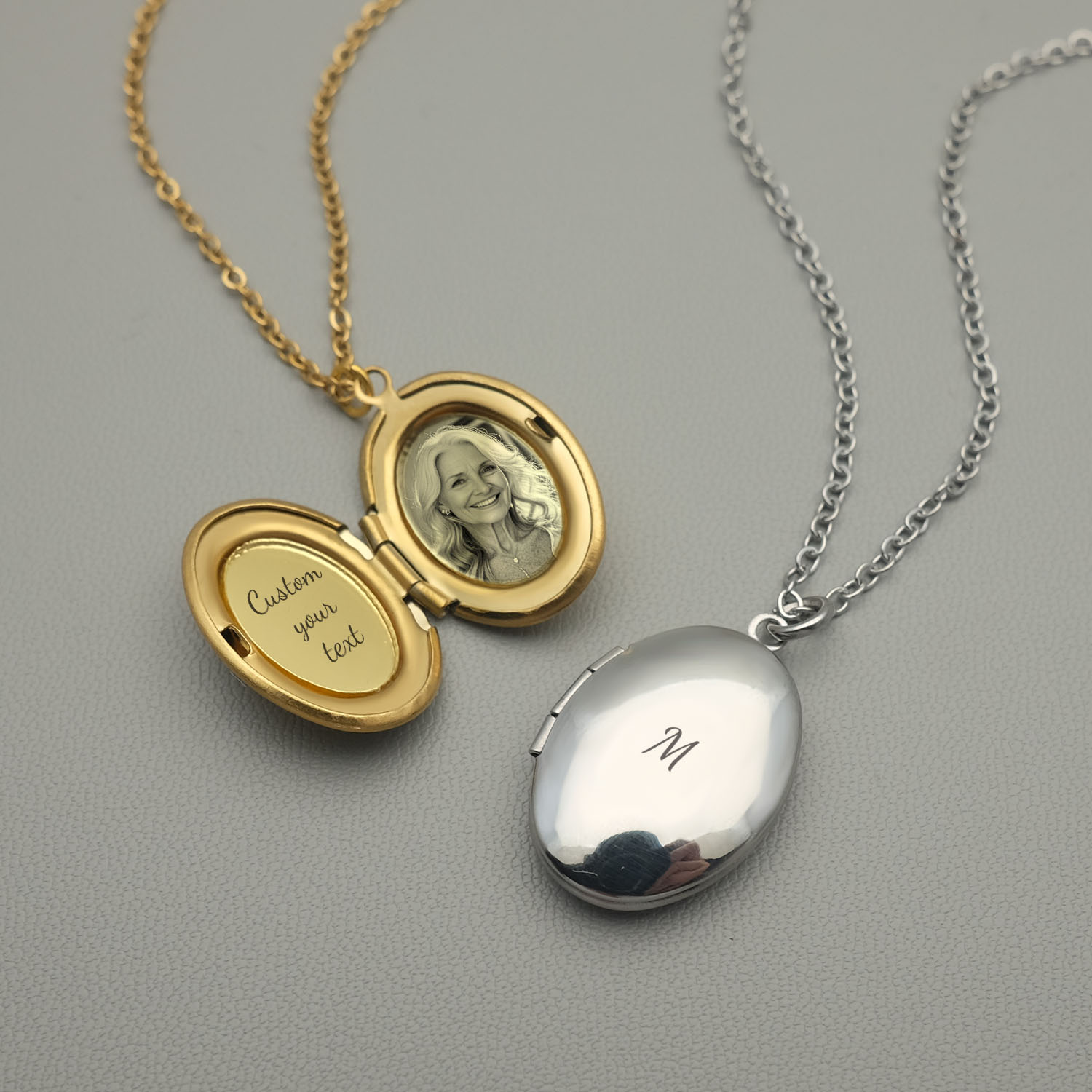 Personalized Locket Necklace C - Custom Name Necklace Stainless Steel review and price