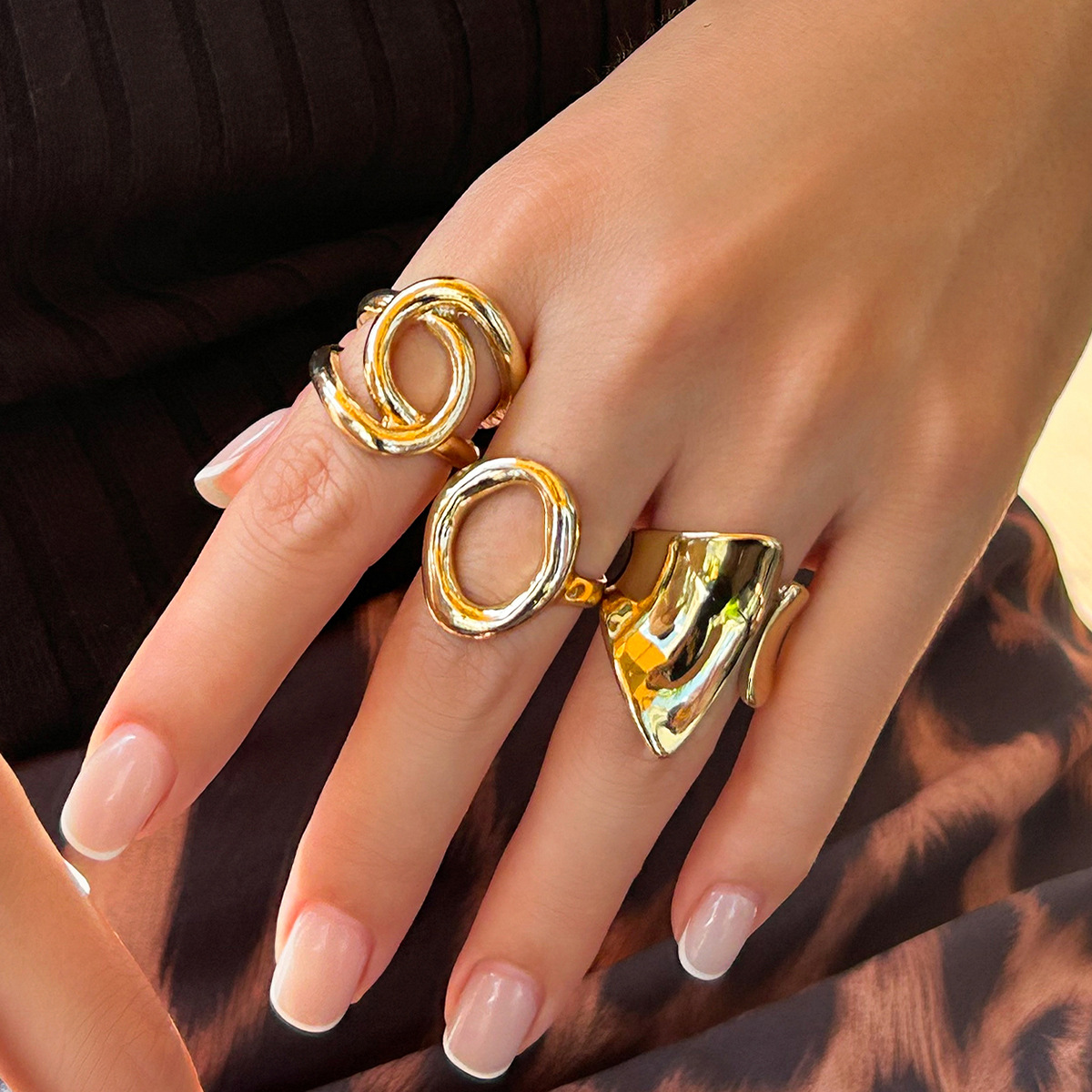DIEZI 3pcs/set New Punk Fashio - Vintage Punk Knuckle Rings Set review and price