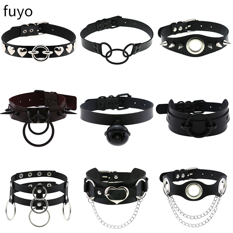 Punk Bells Black Spike Choker  - Goth Punk Spike Choker review and price