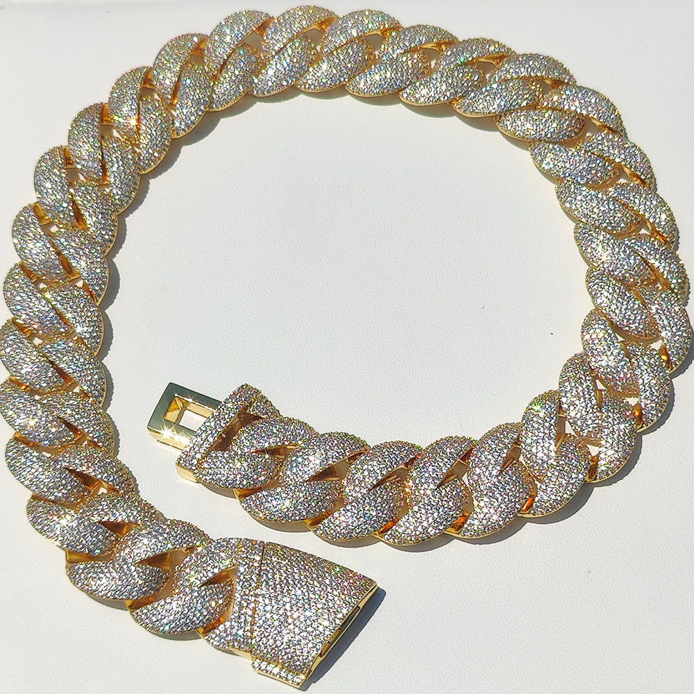 Luxury 24MM 6 Rows Cluster 5A  - Cuban Link Chain 12Mm review and price