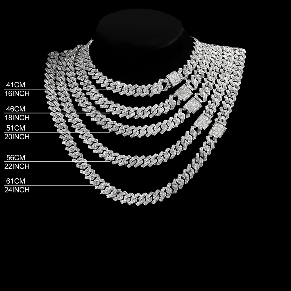 14mm Iced Out  Prong Cuban Lin - Cuban Link Chain 12Mm review and price