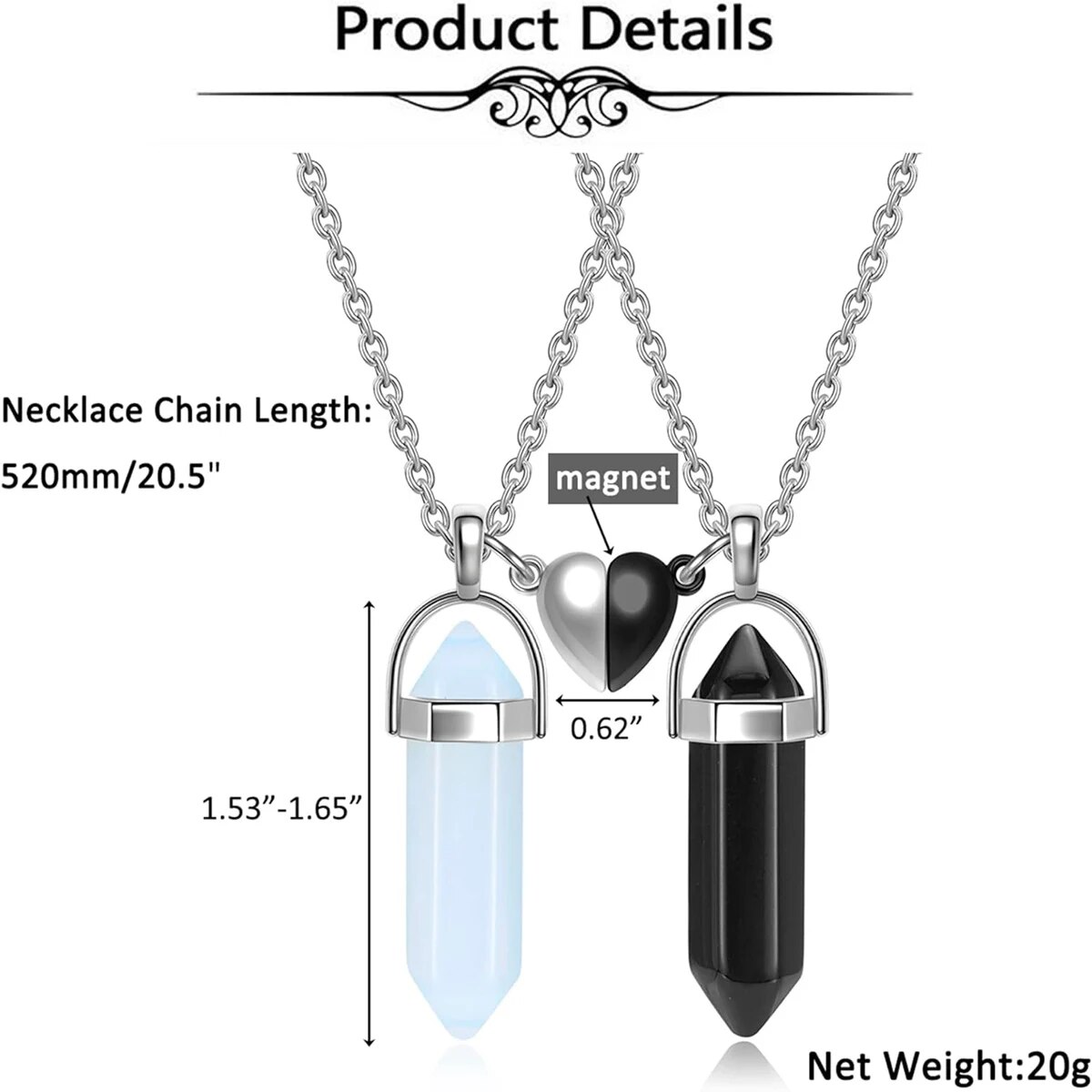 Crystal Friendship Matching Co - Magnetic Couple Matching Necklaces review and price