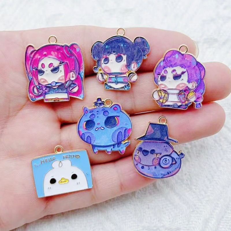 10pcs Cartoon Anime Pendant Oi - Earrings review and price