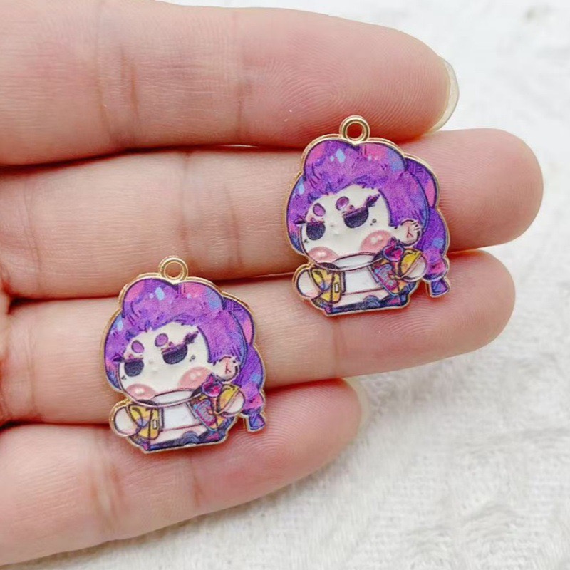 10pcs Cartoon Anime Pendant Oi - Earrings review and price