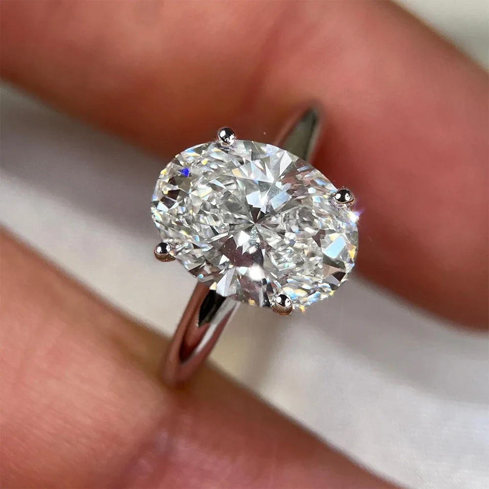 1/2/3 Carat Oval Cut Moissanit - Moissanite Engagement Ring 1 Carat review and price
