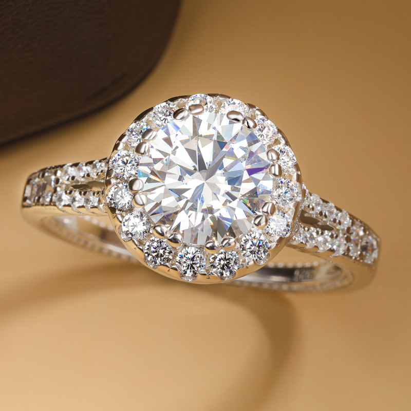 Real 2ct Moissanite Rings 925  - Moissanite Engagement Ring 1 Carat review and price