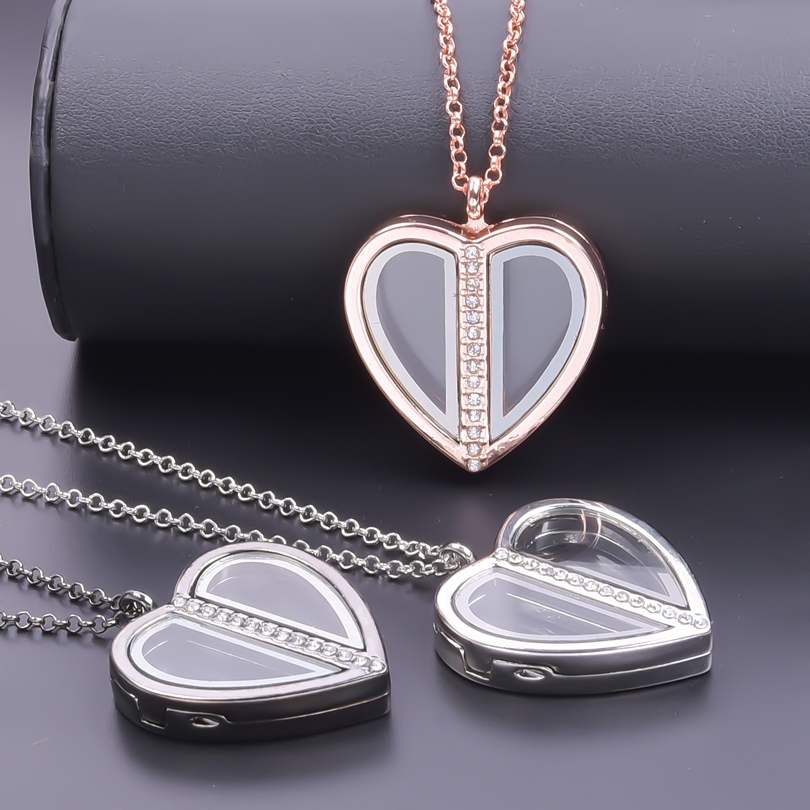 Magnet Heart Locket Necklace F - Heart Locket Necklace Photo review and price