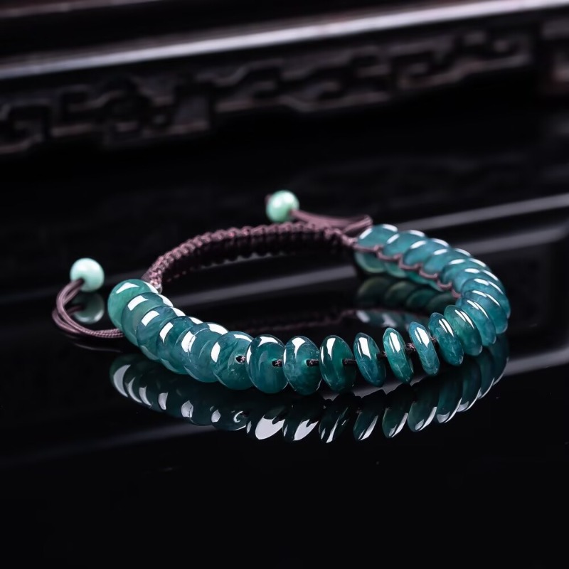 Natural Real Emerald Blue Wate - Necklaces review and price