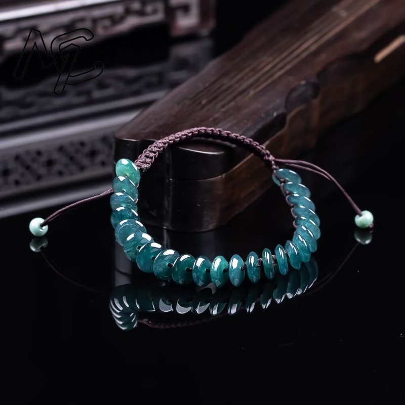 Natural Real Emerald Blue Wate - Necklaces review and price