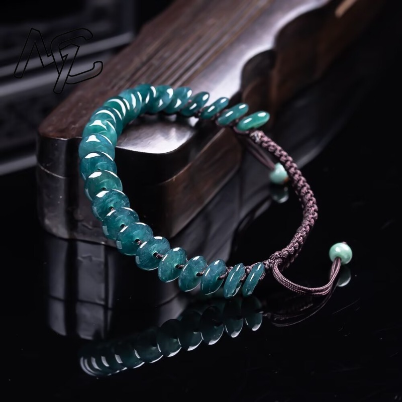 Natural Real Emerald Blue Wate - Necklaces review and price