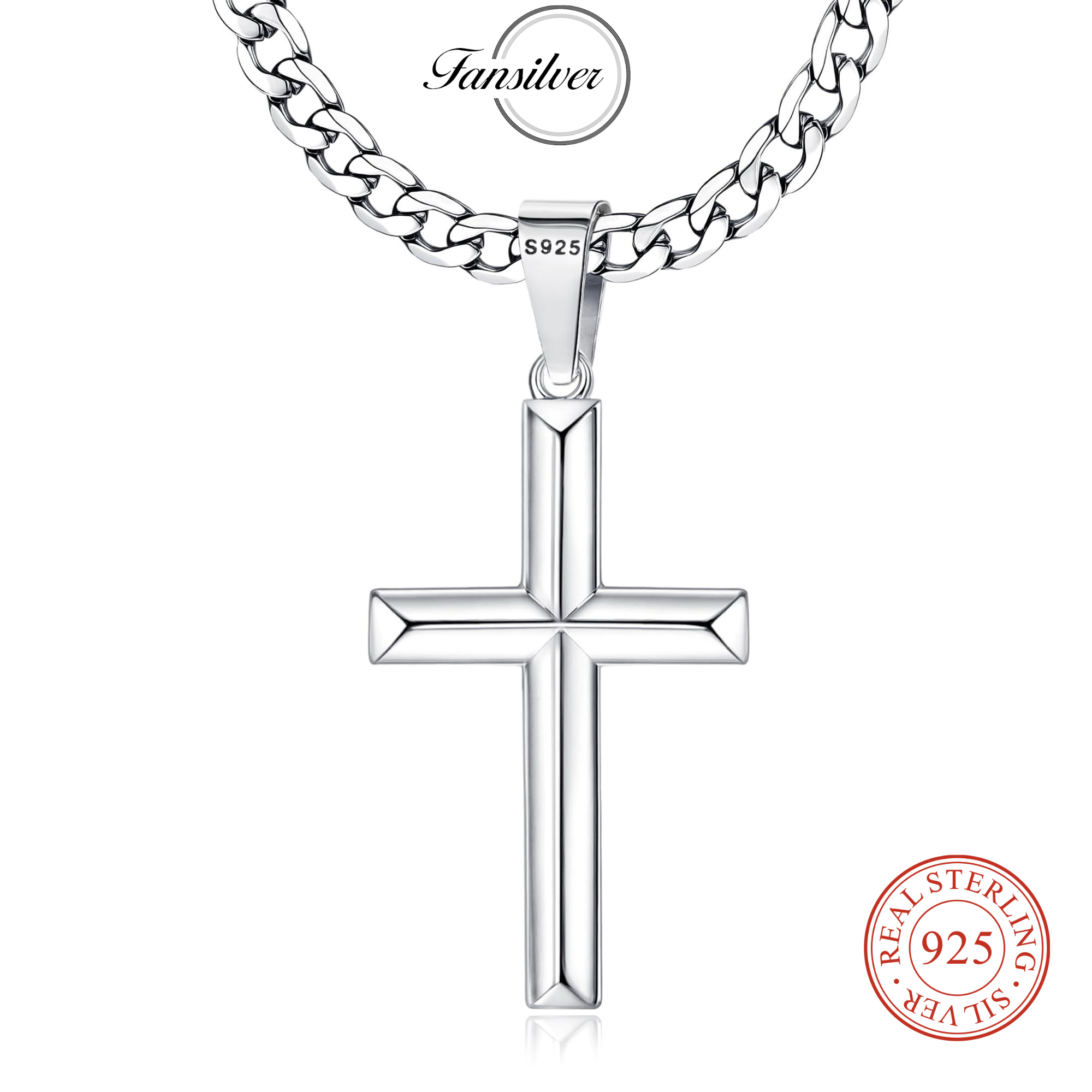 Fansilver 925 Sterling Silver  - 925 Sterling Silver Chain Necklace Men review and price