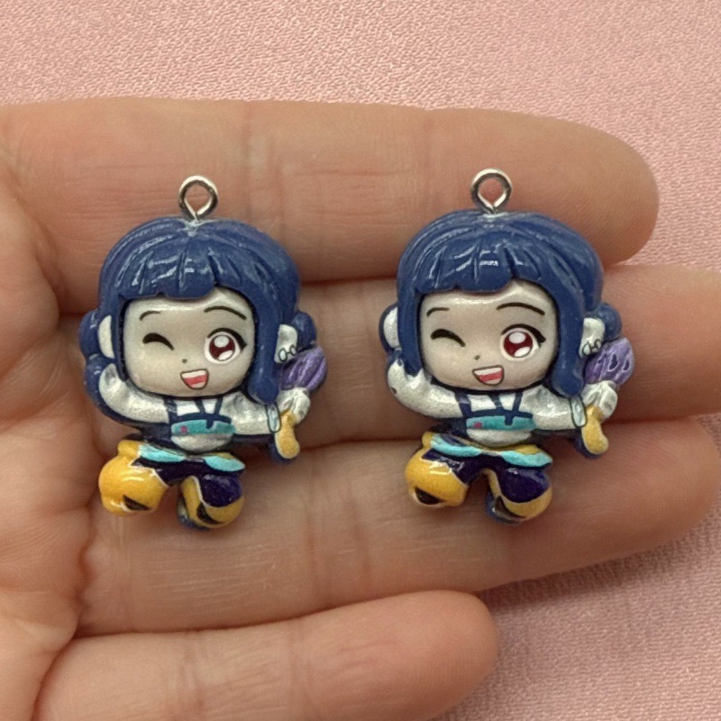 10pcs resin cartoon pendant, D - Earrings review and price