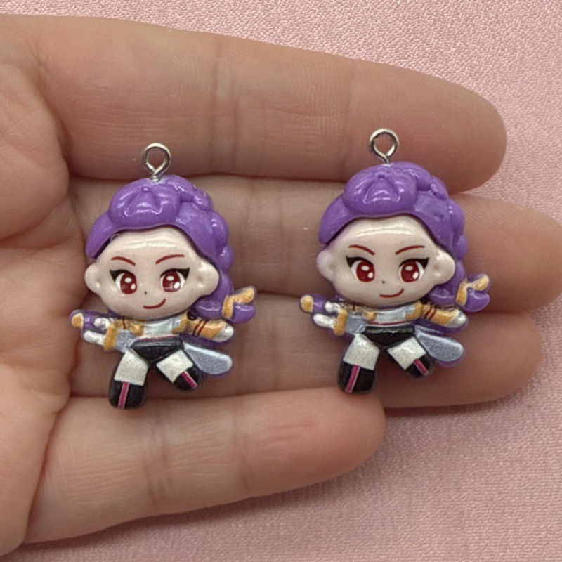 10pcs resin cartoon pendant, D - Earrings review and price