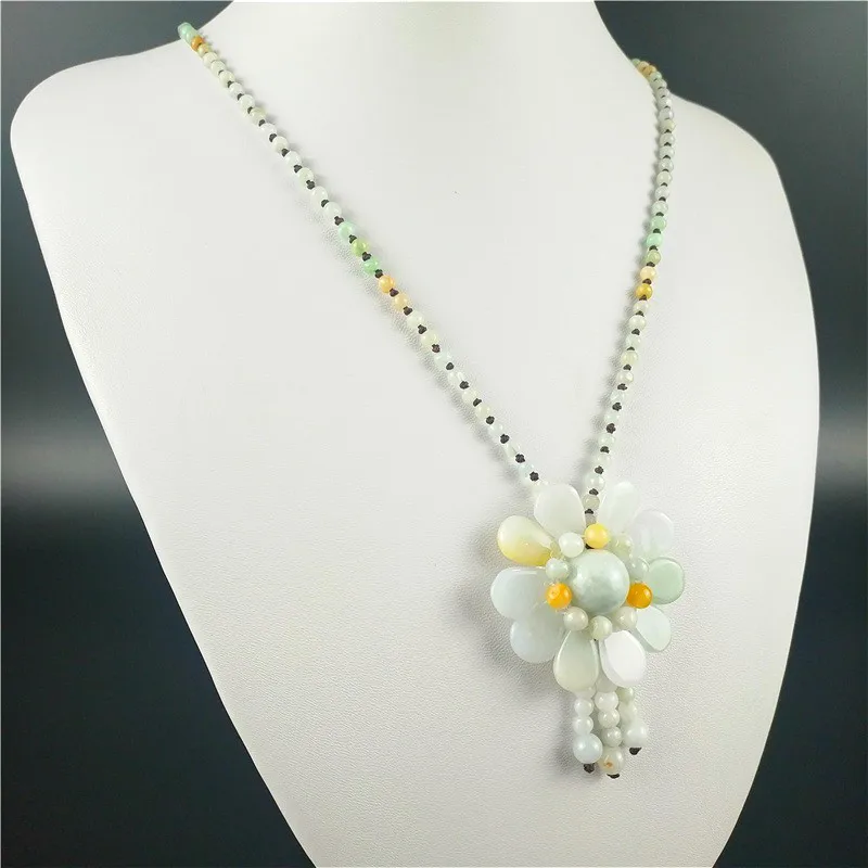 Certified Burmese Jade Sunflow - Necklaces review and price