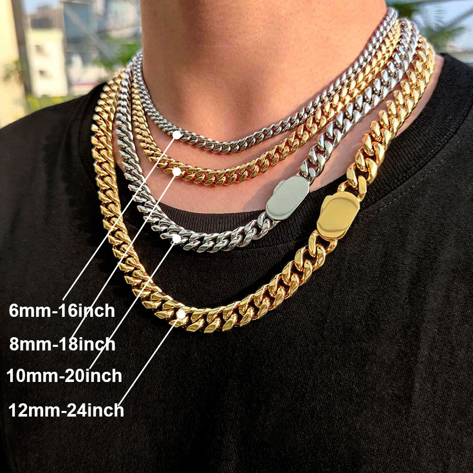 6-12mm Width New Style Stainle - Cuban Link Chain 12Mm review and price