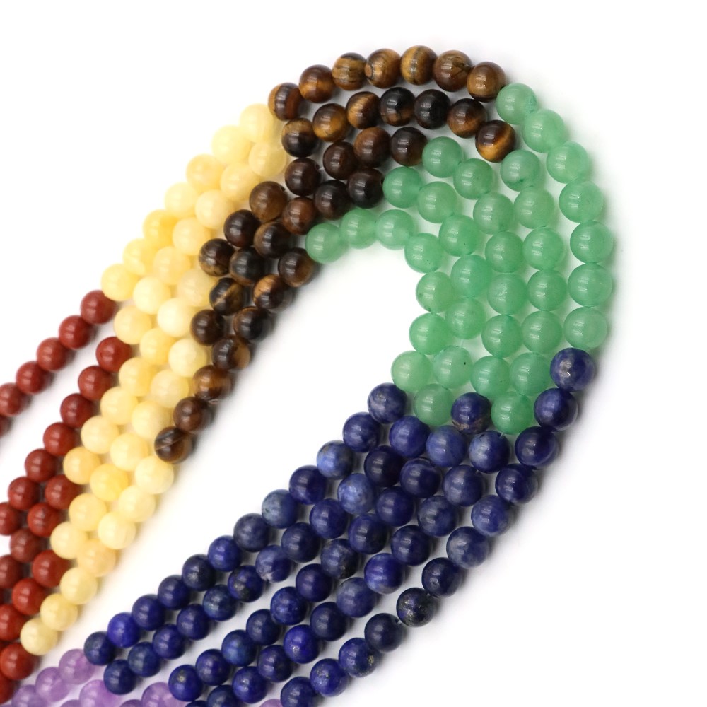 Natural 7 Chakra Crystal Beads - Crystal Pendant Necklace Natural Stone review and price