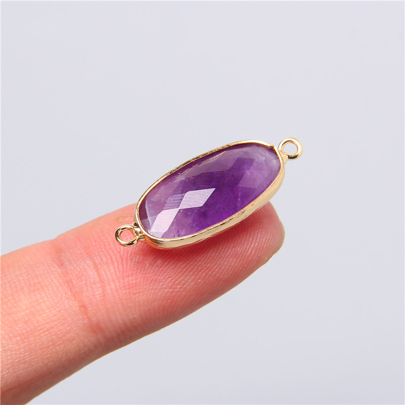 2pcs 10X26mm Natural Double Lo - Crystal Pendant Necklace Natural Stone review and price