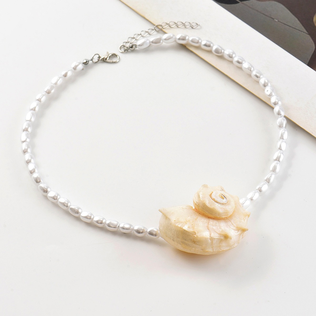 Vintage Bohemian Natural Conch - Pearl Choker Necklace Vintage review and price