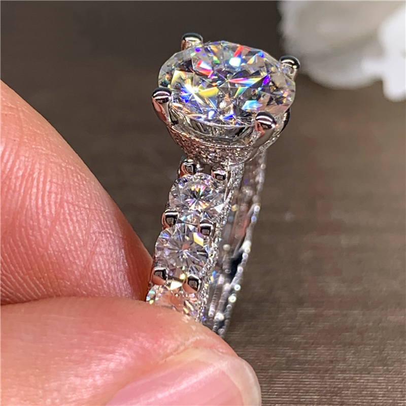Custom Solid 18K Au750 White G - Moissanite Engagement Ring 1 Carat review and price