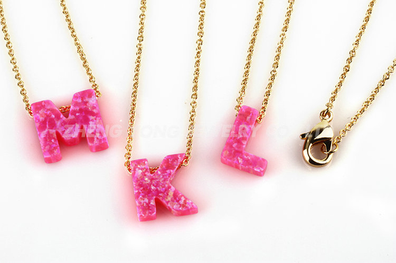 Initial Letter Pendant Necklac - Initial Letter Necklace 18K Gold review and price