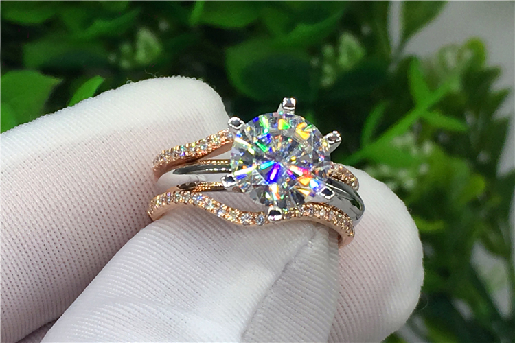 Custom Solid 18K Au750 White G - Moissanite Engagement Ring 1 Carat review and price
