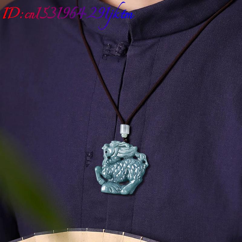Burmese Jadeite Kylin Pendant  - Necklaces review and price