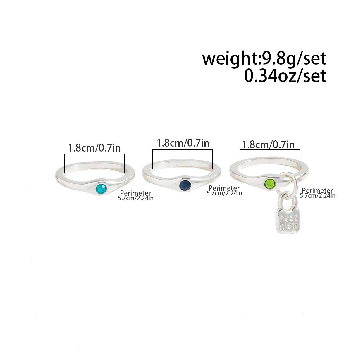Ingemark 3Pcs/Set Vintage Inla - Vintage Punk Knuckle Rings Set review and price