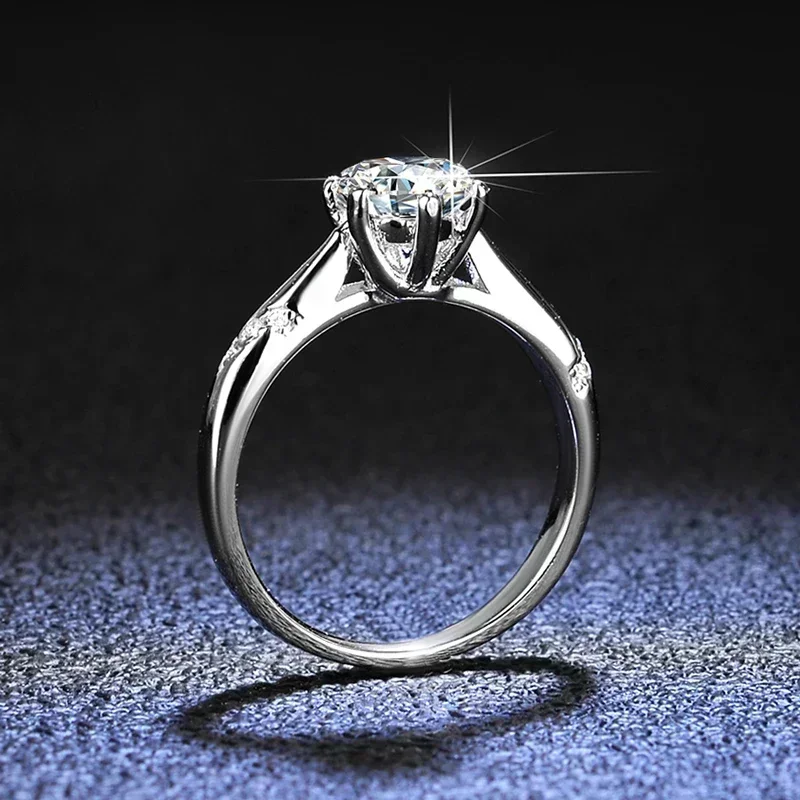 Eldorado Gold  100% Original C - Moissanite Engagement Ring 1 Carat review and price