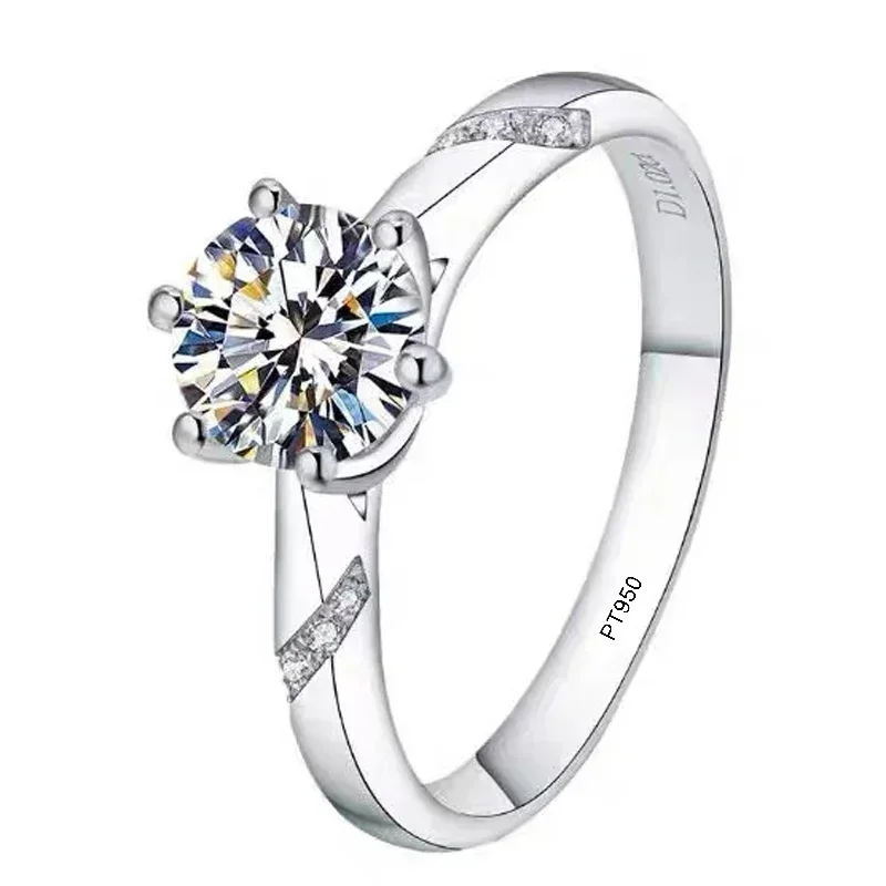 Eldorado Gold  100% Original C - Moissanite Engagement Ring 1 Carat review and price