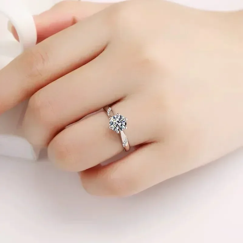 Eldorado Gold  100% Original C - Moissanite Engagement Ring 1 Carat review and price