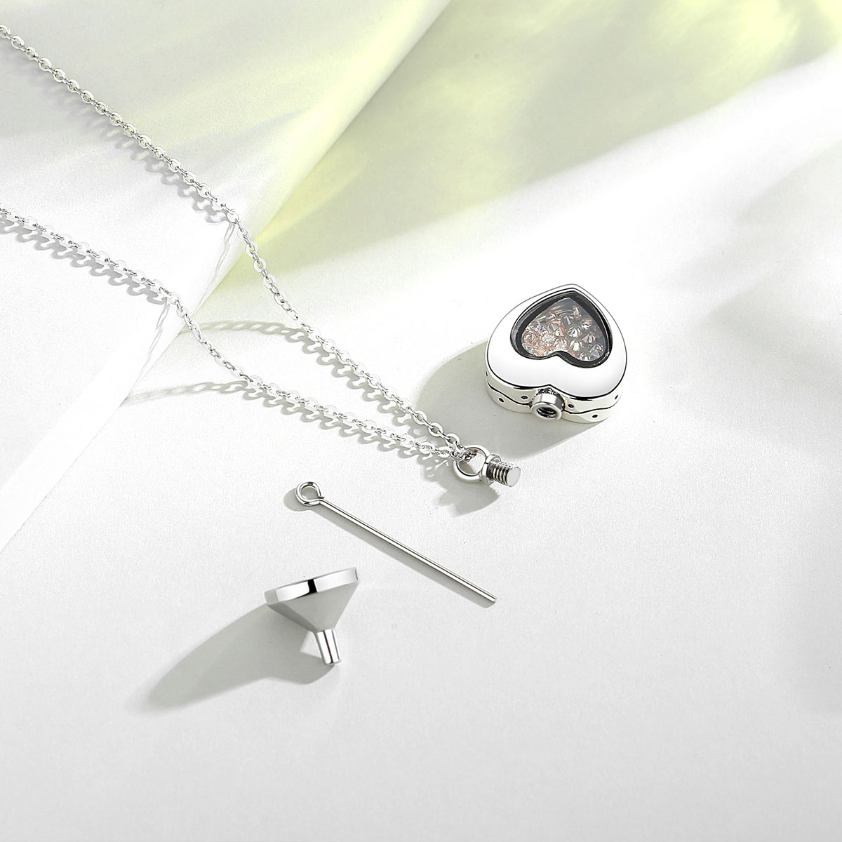 Eudora Sterling Silver Heart L - Heart Locket Necklace Photo review and price