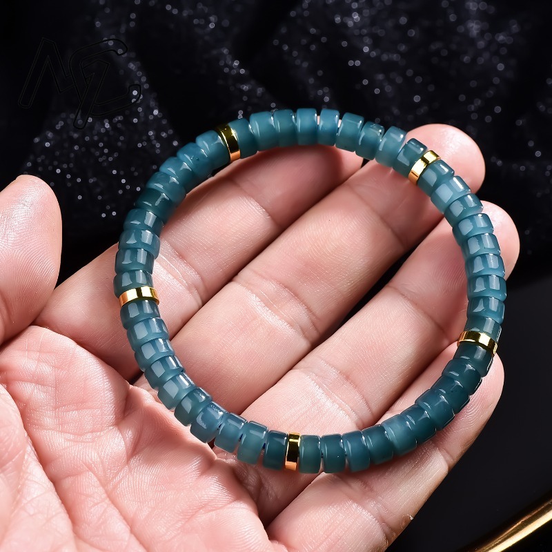 Natural Jadeite Blue Water Aba - Bracelets review and price