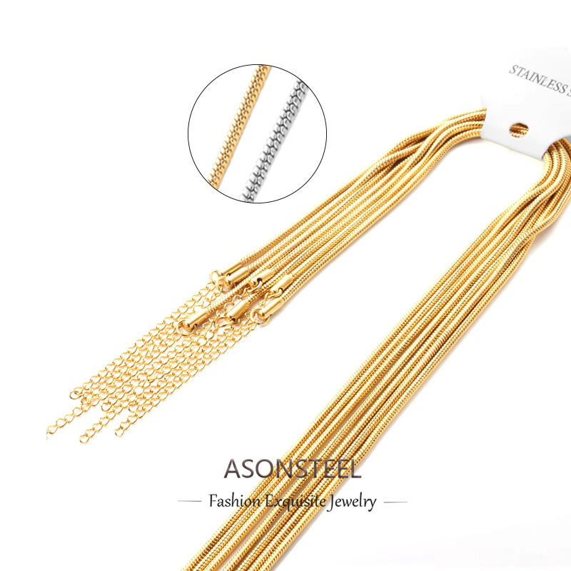 ASONSTEEL 10Pcs/Lot Boho Snake - Cuban Link Chain 12Mm review and price