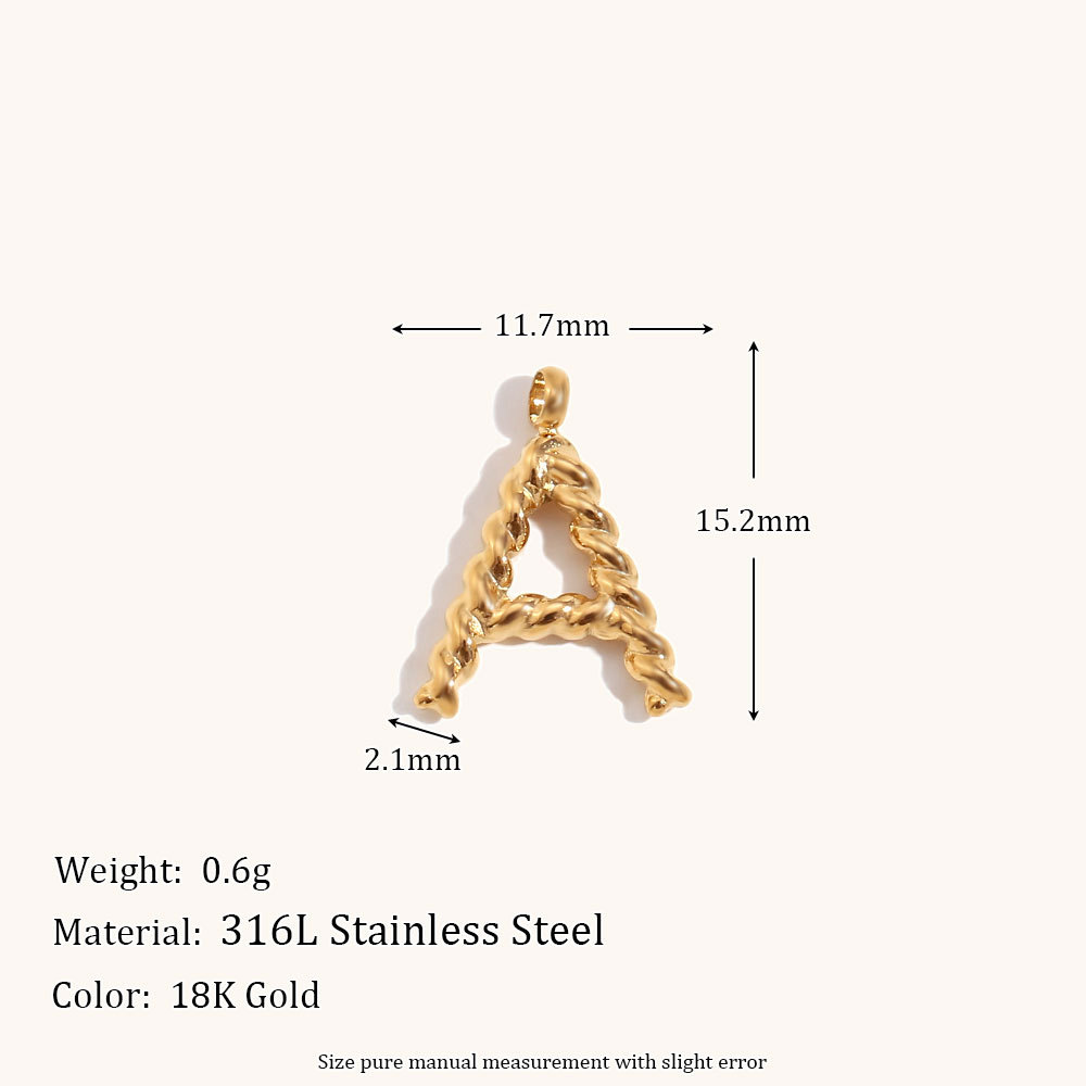 Personalized 3d Letter Necklac - Initial Letter Necklace 18K Gold review and price