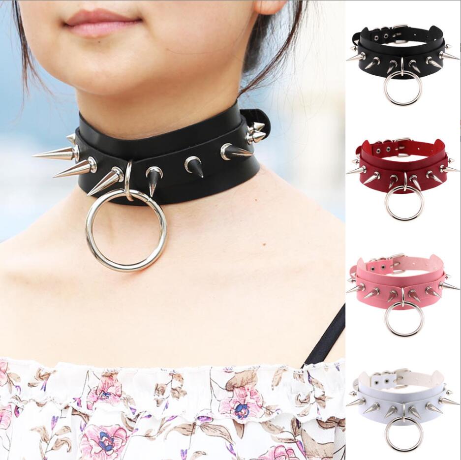Long Spiked Choker Punk Collar - Goth Punk Spike Choker review and price