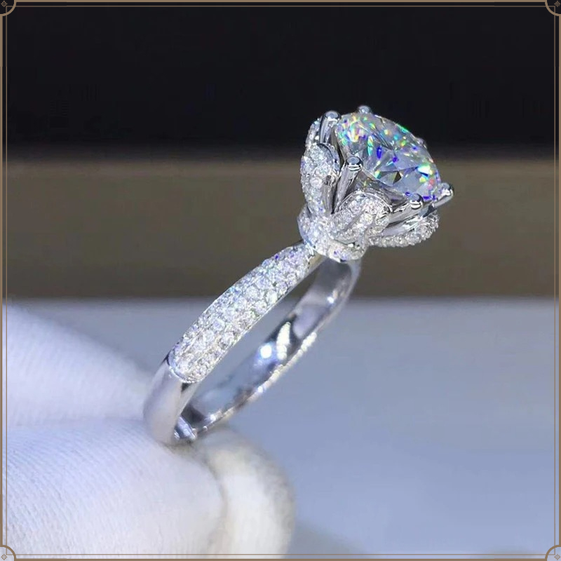 Morganite Ring VVS1 Grade Labo - Moissanite Engagement Ring 1 Carat review and price