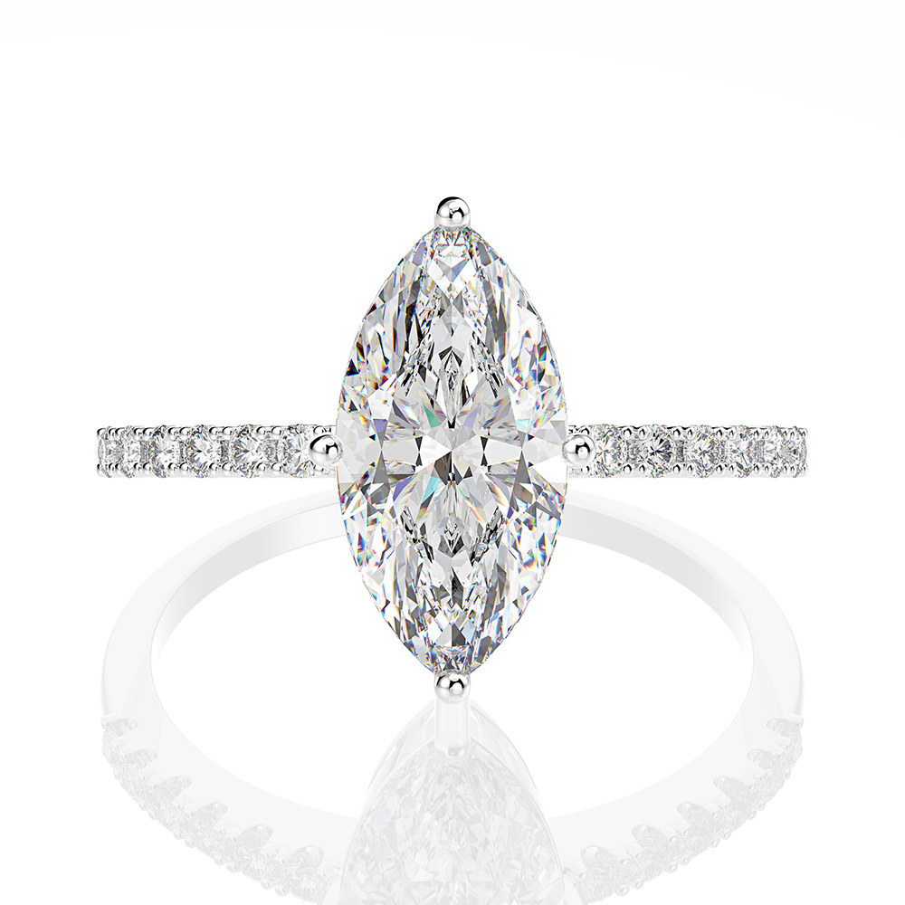Luxury Real 1 Carat D Color Ma - Moissanite Engagement Ring 1 Carat review and price