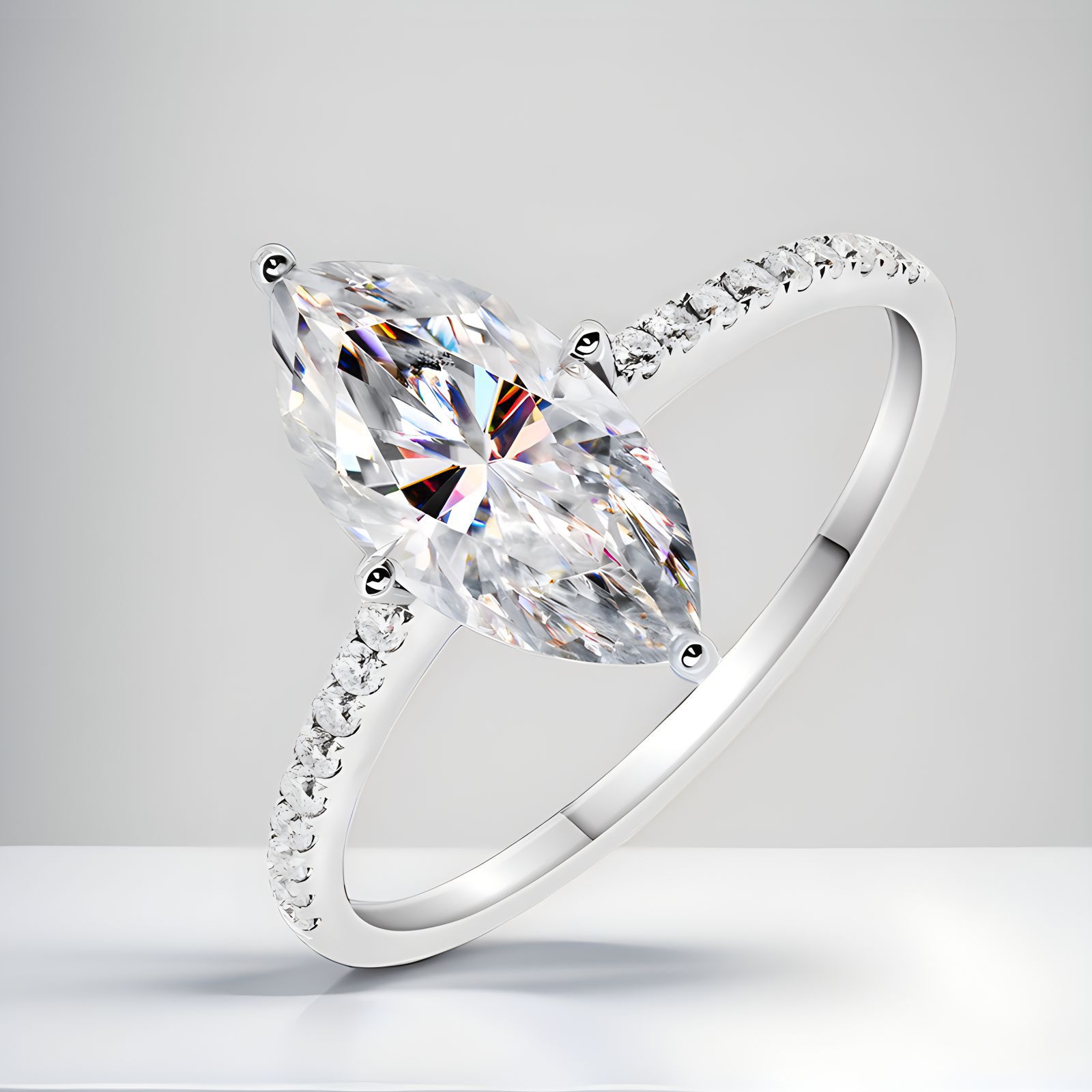 Luxury Real 1 Carat D Color Ma - Moissanite Engagement Ring 1 Carat review and price