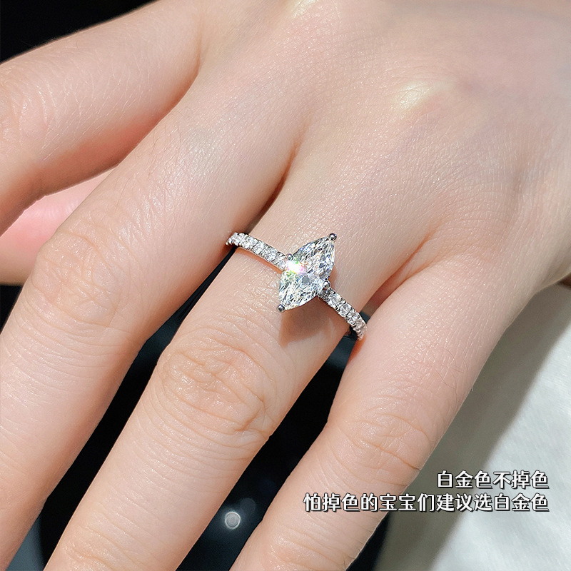 Luxury Real 1 Carat D Color Ma - Moissanite Engagement Ring 1 Carat review and price