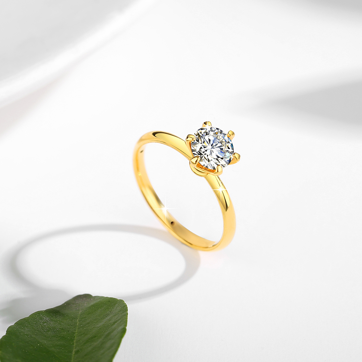 Real Gold 18K Moissanite Rings - Moissanite Engagement Ring 1 Carat review and price