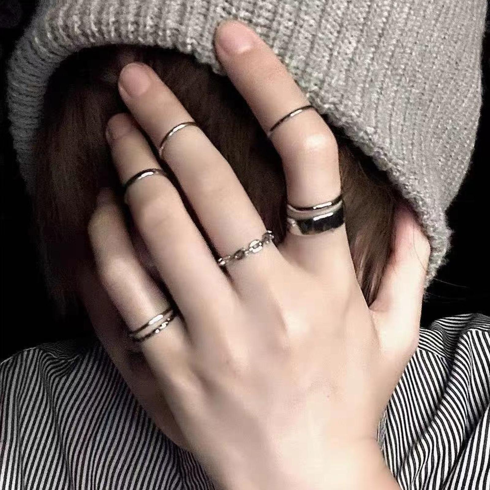 Ladies Hip Hop Ring Set Vintag - Vintage Punk Knuckle Rings Set review and price